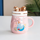 Creative Golden Bow Mug Ceramic Cup with Cover - view 3