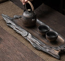 Retro Ceramic Tea Tray with Wood Effect, iBuyXi.com