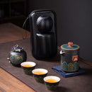 Portable Japanese Compact Teapot 3 Cups Set, ibuyxi.com