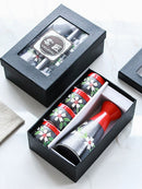 Stunning Flower Ceramic Japanese Sake Wine Set, ibuyxi.com