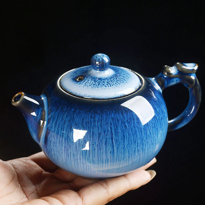 Star Glazed Small Ceramic Teapot