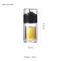 Portable Double Glass Tea Stainless Steel Infuser Filter - view 7