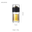 Portable Double Glass Tea Stainless Steel Infuser Filter - view 7