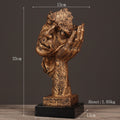 Retro Mask Figurines Home Decor Sculpture - view 6