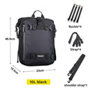 Waterproof Rear Seat Motorcycle Saddle Backpack, ibuyxi.com