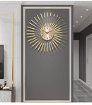 Luxury Iron Wall Light Clock For Home Decor - view 8