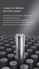 Portable Fan Mini Handheld Fan USB 4800mAh Recharge Hand Held Small Pocket Fan with Power Bank Flashlight Feature, ibuyxi.com