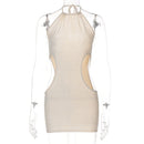 Sparkle Halter Sheath Backless Outfit - view 8