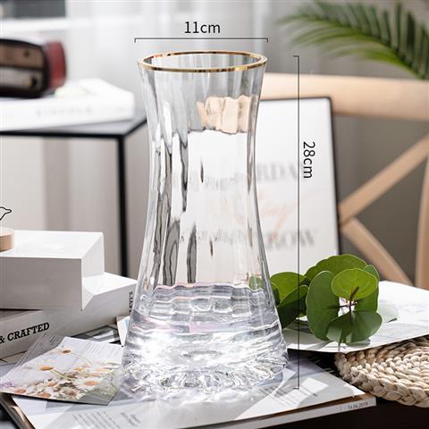 Luxury Gold Tinted Creative Transparent Glass Vase - view 7