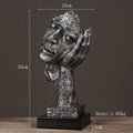 Retro Mask Figurines Home Decor Sculpture - view 5