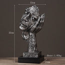 Retro Mask Figurines Home Decor Sculpture - view 5