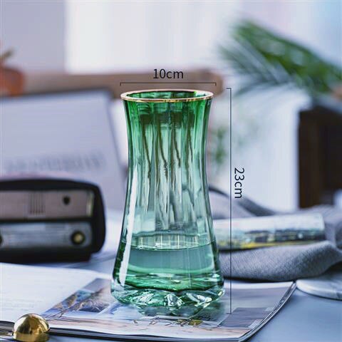 Luxury Gold Tinted Creative Transparent Glass Vase - view 9