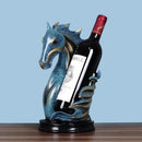 Resin Horse Head Wine Rack Home Decor - view 4