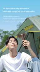 Portable Fan Mini Handheld Fan USB 4800mAh Recharge Hand Held Small Pocket Fan with Power Bank Flashlight Feature, ibuyxi.com