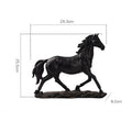 Creative White Dark Horse Figurine For Decoration - view 2