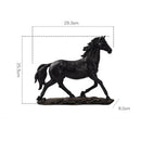 Creative White Dark Horse Figurine For Decoration - view 2