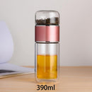 390ML Glass Tea Water Bottle Double Layer Infuser - view 5