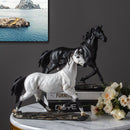 Creative White Dark Horse Figurine For Decoration - view 6