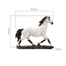 Creative White Dark Horse Figurine For Decoration - view 3