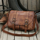 The Pioneer Vintage Leather Messenger Bag