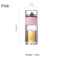 Portable Double Glass Tea Stainless Steel Infuser Filter - view 6