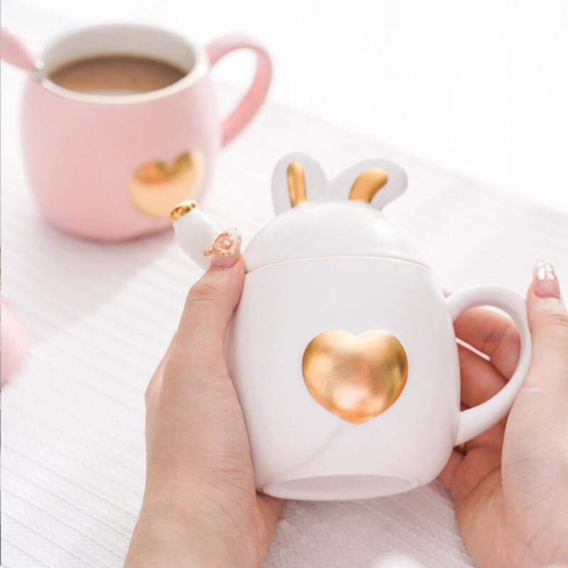 Elegant & Luxury Light Rabbit Mug Gift, ibuyxi.com