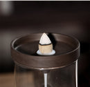 Meditation Monk Backflow Incense Burner + Free 5 Incense Cones,Glass Cover Ceramic Crafts Teahouse Ornaments Home Decor  Censer - ibuyxi.com