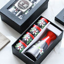 Stunning Flower Ceramic Japanese Sake Wine Set, ibuyxi.com