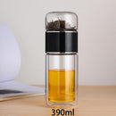 390ML Glass Tea Water Bottle Double Layer Infuser - view 3