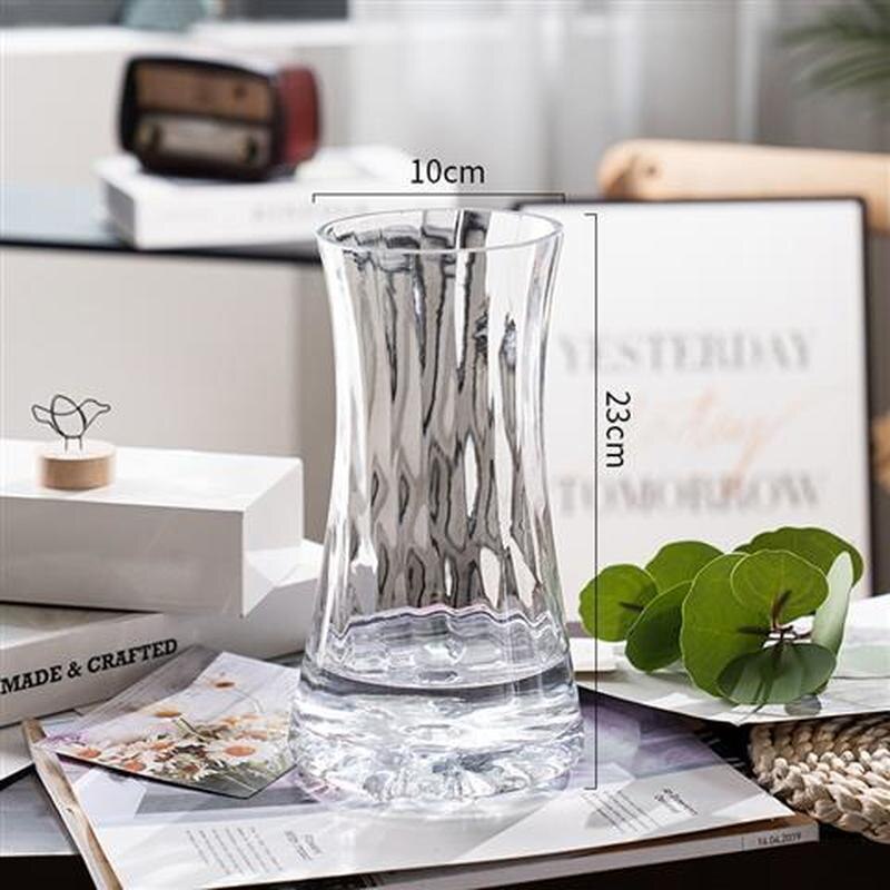 Luxury Gold Tinted Creative Transparent Glass Vase, ibuyxi.com