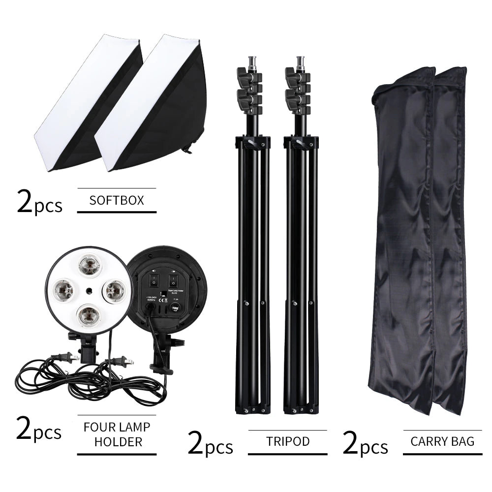 SH Studio Essential Softbox Lighting Kit, iBuyXi.com