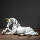 Modern White Unicorn Sculpture For Home Decor,ibuyxi.com
