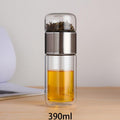 390ML Glass Tea Water Bottle Double Layer Infuser - view 4