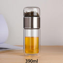 390ML Glass Tea Water Bottle Double Layer Infuser - view 4