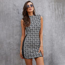 Designer Rayon O Neck Sleeveless Bandage Dress, iBuyxi.com