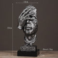Retro Mask Figurines Home Decor Sculpture - view 4