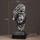 Retro Mask Figurines Home Decor Sculpture - view 4
