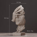 Retro Mask Figurines Home Decor Sculpture - view 3