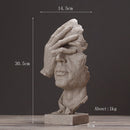 Retro Mask Figurines Home Decor Sculpture - view 3