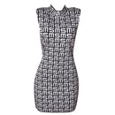 Designer Rayon O Neck Sleeveless Bandage Dress, iBuyxi.com