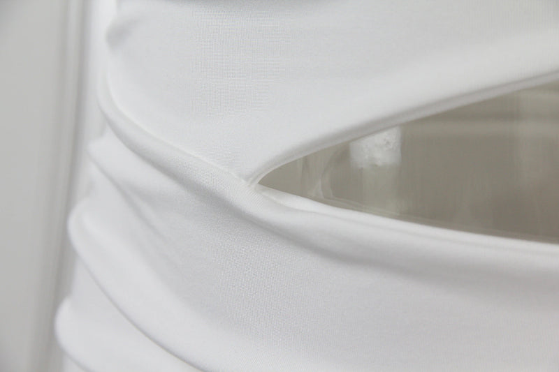 Hollow Out One Shoulder Sleeveless Crop Top Mini Dress, ibuyxi.com