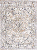 Hiti Cream Flat Pile Washable Rug
