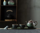Simple Tea Set With Lotus Pond Design, iBuyXi.com