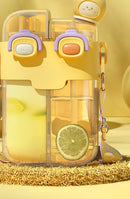 Tritan Straw Bus Water Bottle for Kids, iBuyXi.com