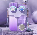 Tritan Straw Bus Water Bottle for Kids, iBuyXi.com