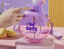 Tritan Straw Bus Water Bottle for Kids, iBuyXi.com