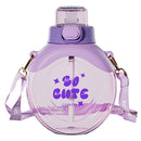Tritan Straw Bus Water Bottle for Kids, iBuyXi.com