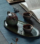 Simple Tea Set With Lotus Pond Design - view 10
