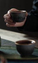 Simple Tea Set With Lotus Pond Design - view 6