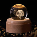 Crystal 3D Universe Ball Night Light with Music Box, ibuyxi.com